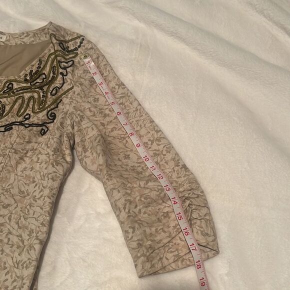 Coldwater Creek Beaded Jacket Blazer 10 - Picture 10 of 11